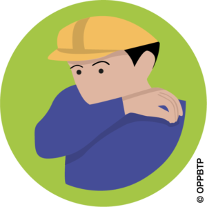 Tousser dans la manche