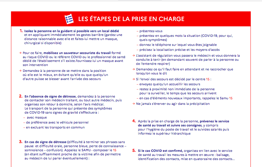 Conduite COVID19